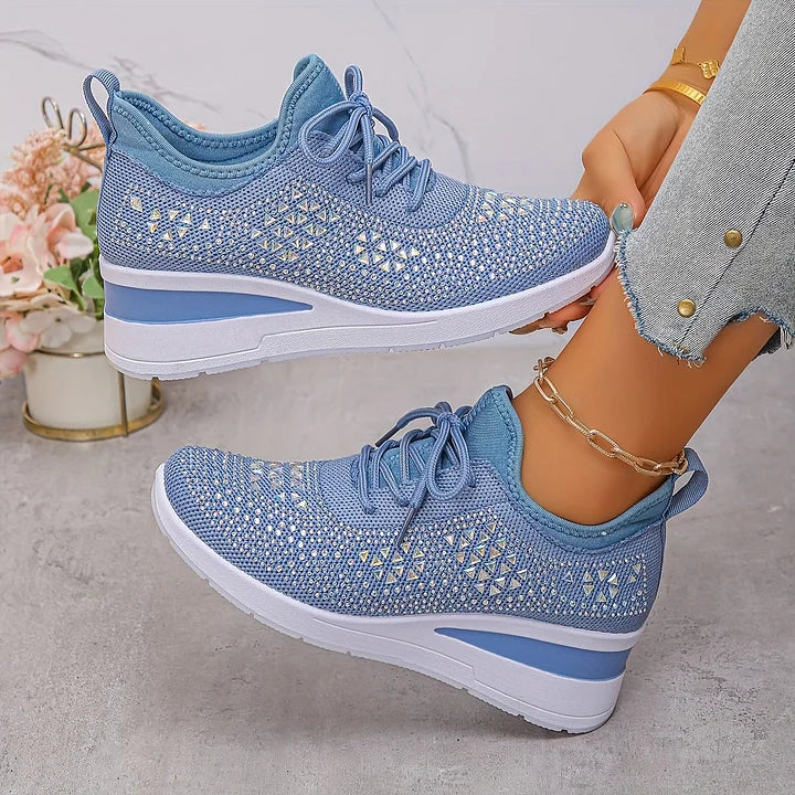 Vera – Orthopedische sneakers met sprankelende strass