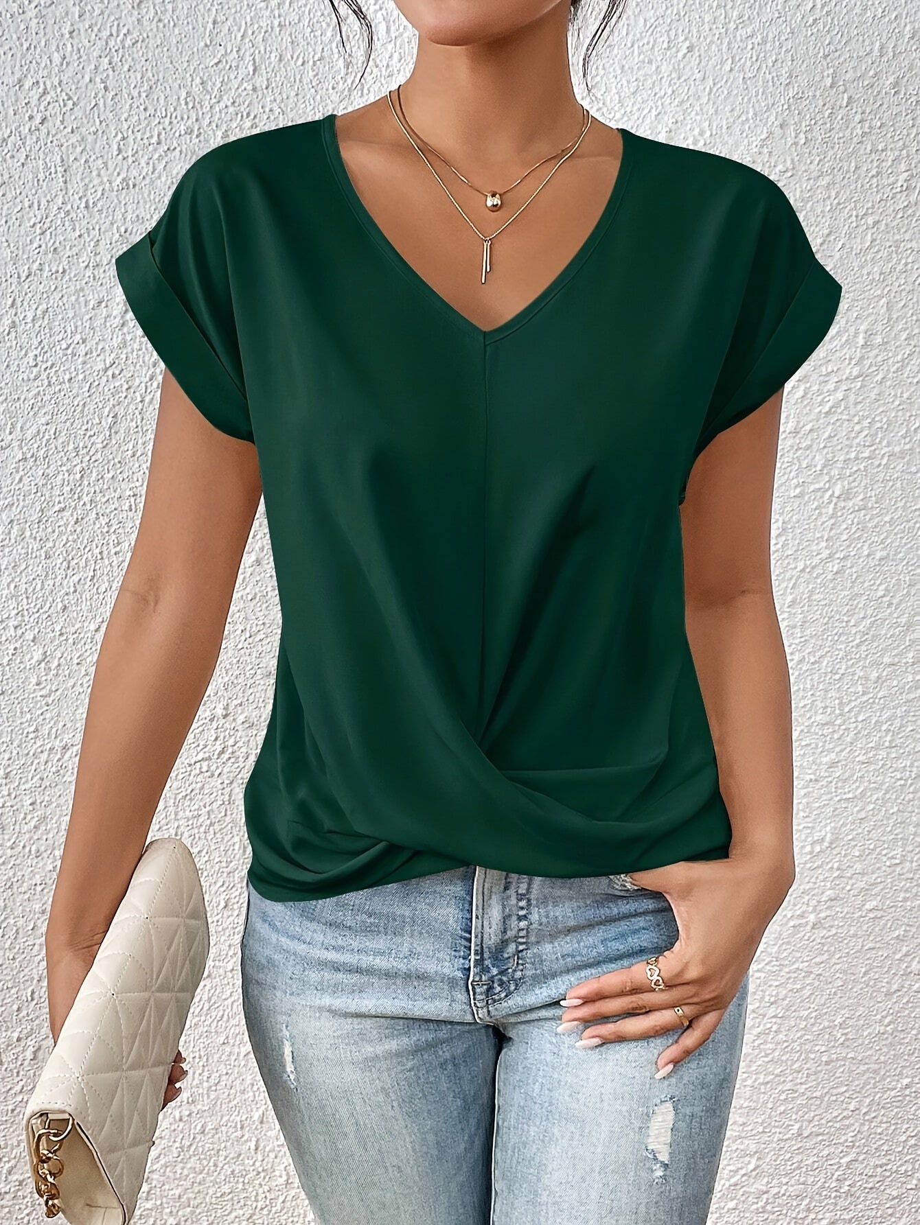 Ella™ | Casual T-Shirt met Zachte V-Hals