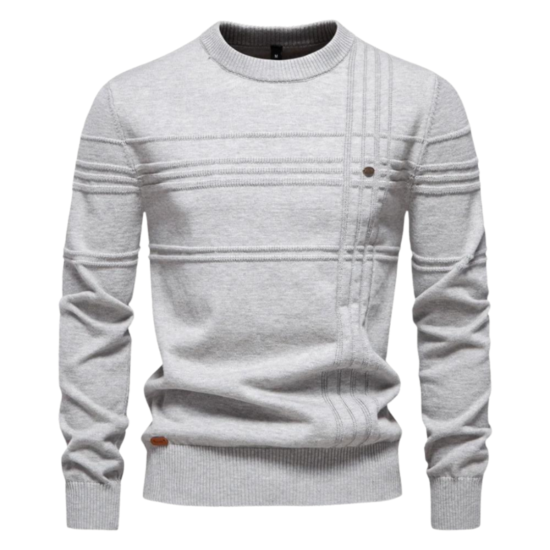 Henk | Elegante herenpullover met ruitdesign