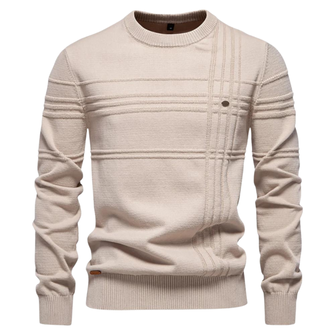 Henk | Elegante herenpullover met ruitdesign