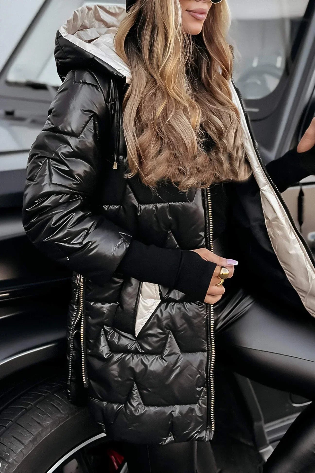Diana - Elegante Winterjas met Capuchon en Vulling