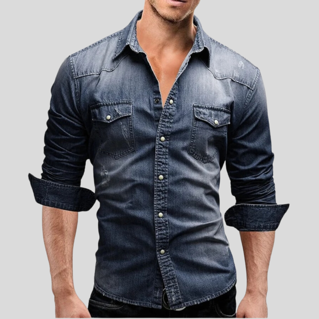 Jeroen™ | Moderne denimoverhemd