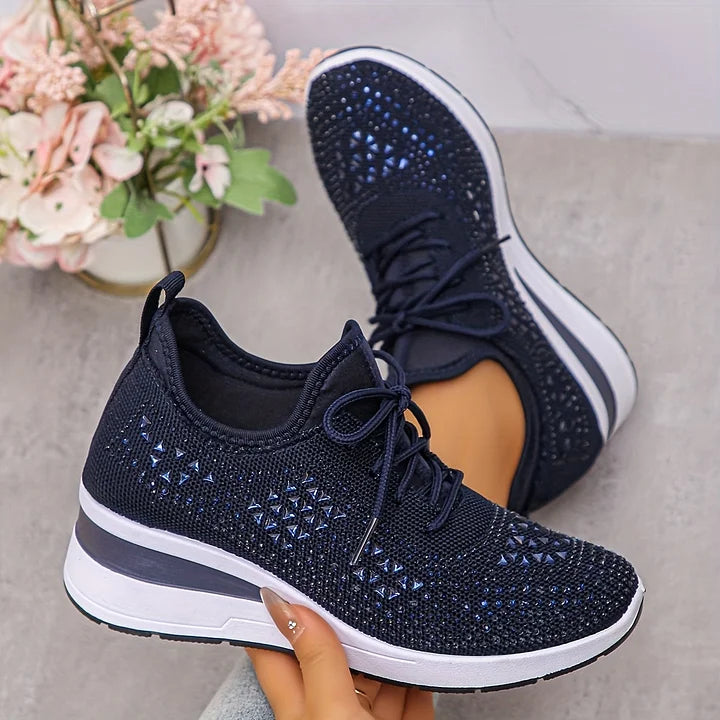 Vera – Orthopedische sneakers met sprankelende strass