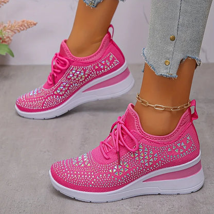 Vera – Orthopedische sneakers met sprankelende strass