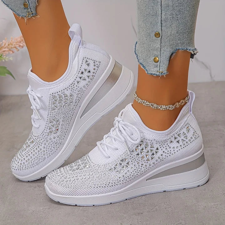 Vera – Orthopedische sneakers met sprankelende strass