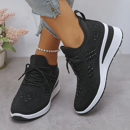 Vera – Orthopedische sneakers met sprankelende strass