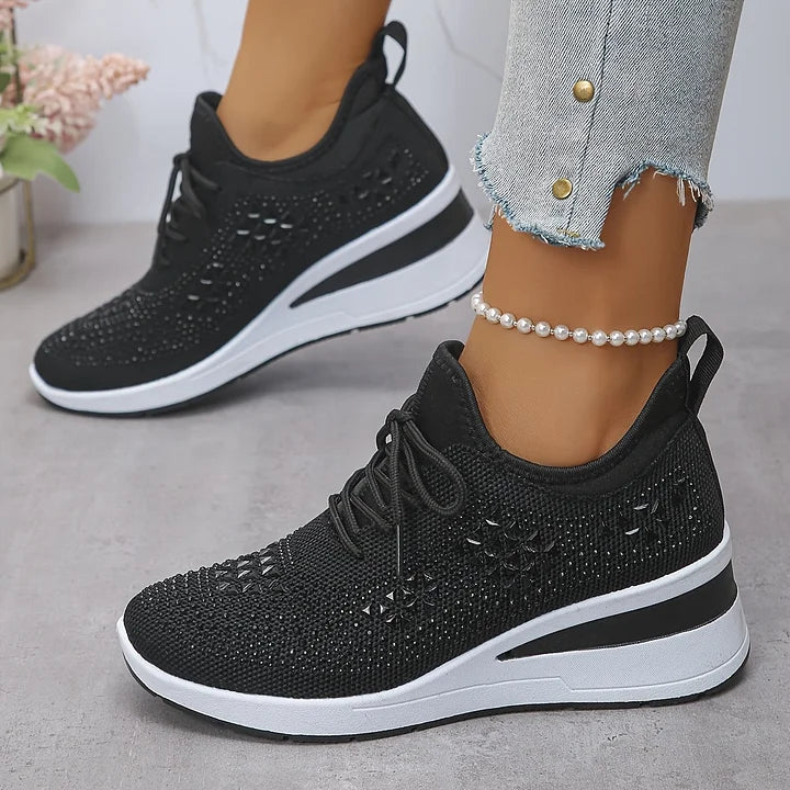 Vera – Orthopedische sneakers met sprankelende strass