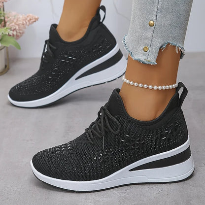 Vera – Orthopedische sneakers met sprankelende strass