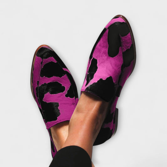 Stefanie™ | Koeienprint instappers