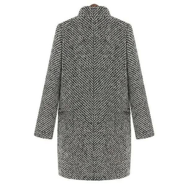 Melise | Winterjas met grijs motief