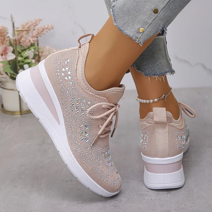 Vera – Orthopedische sneakers met sprankelende strass