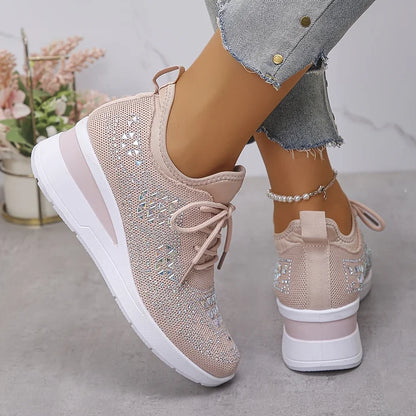 Vera – Orthopedische sneakers met sprankelende strass
