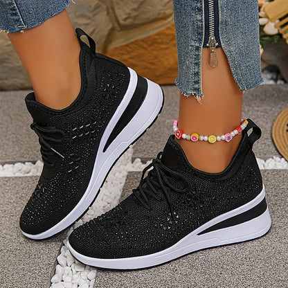 Vera – Orthopedische sneakers met sprankelende strass