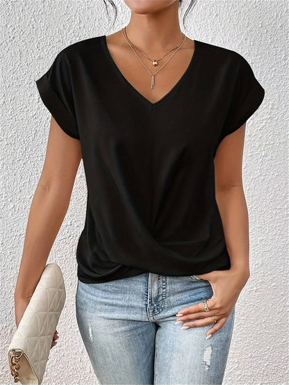 Ella™ | Casual T-Shirt met Zachte V-Hals