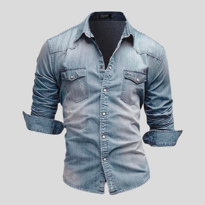 Jeroen™ | Moderne denimoverhemd