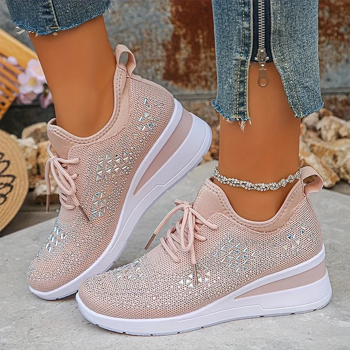 Vera – Orthopedische sneakers met sprankelende strass