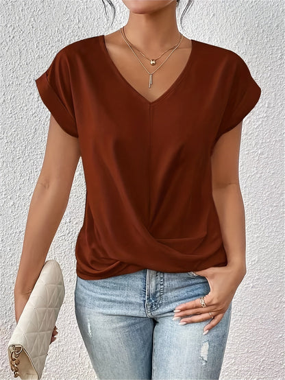 Ella™ | Casual T-Shirt met Zachte V-Hals