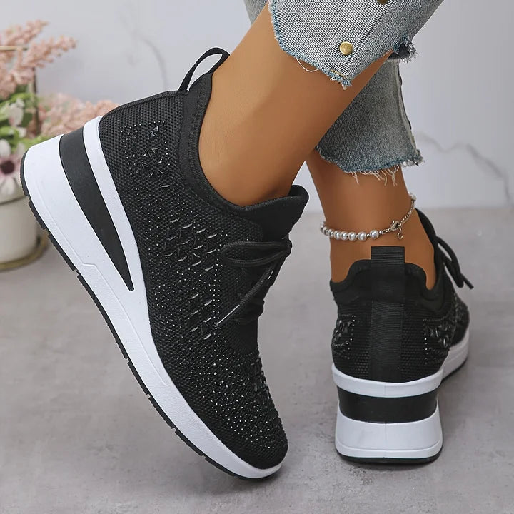 Vera – Orthopedische sneakers met sprankelende strass