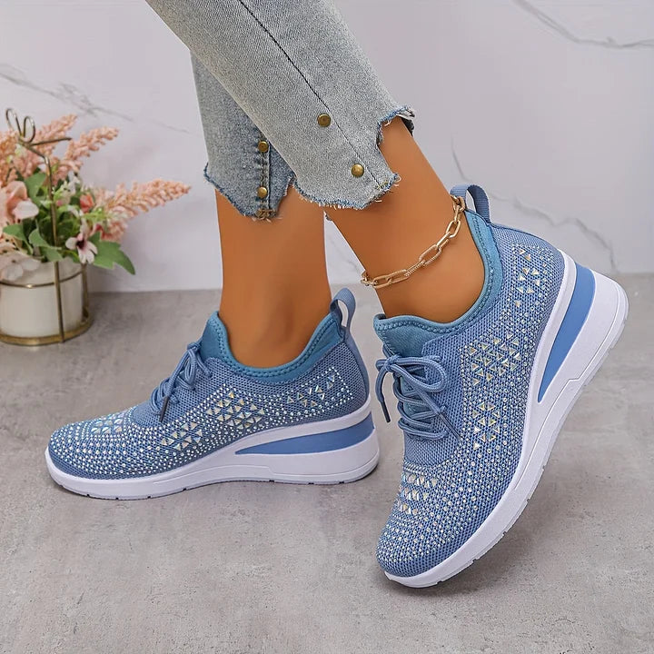 Vera – Orthopedische sneakers met sprankelende strass