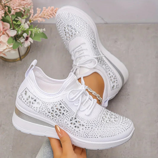 Vera – Orthopedische sneakers met sprankelende strass