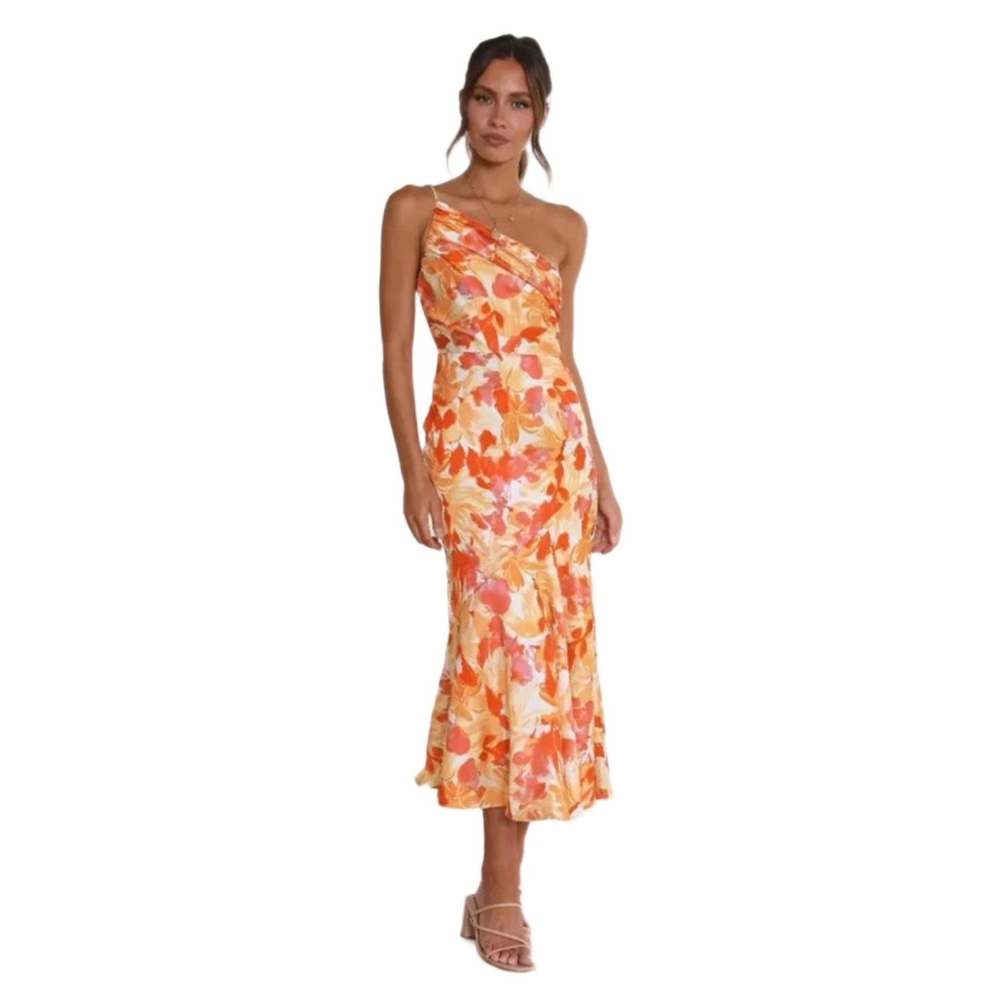 Sienna - Asymmetrische Maxijurk met Bloemenpatroon voor Dames