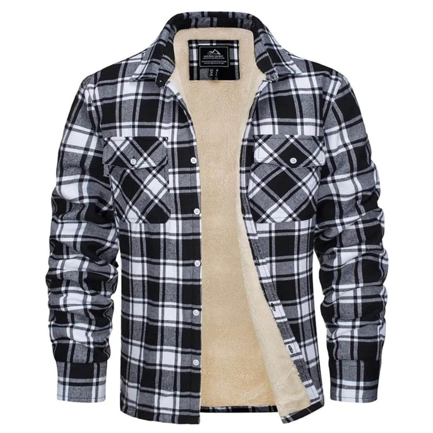Elias™ - Winterwarme Geruite Jas met Voering