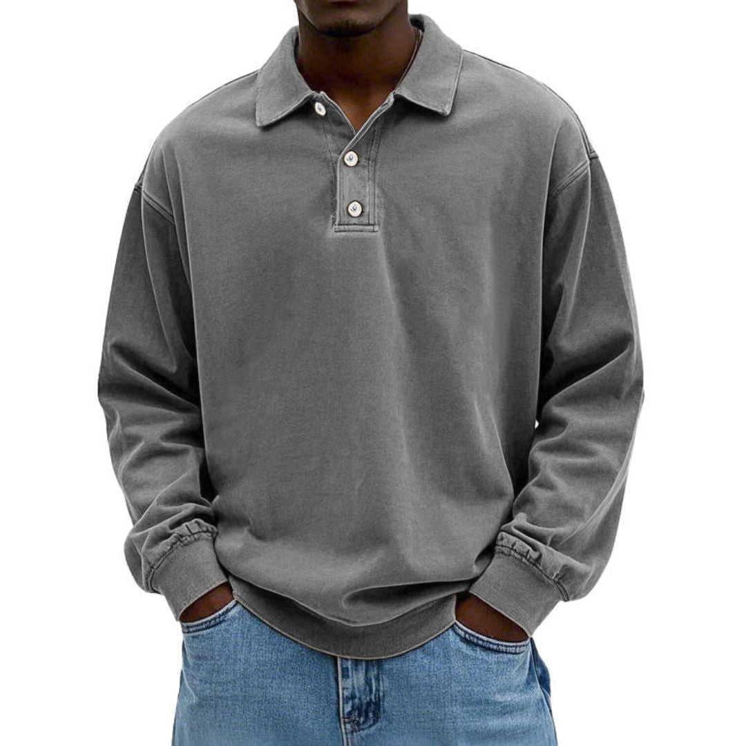 Lino | Heren Poloshirt met Lange Mouwen