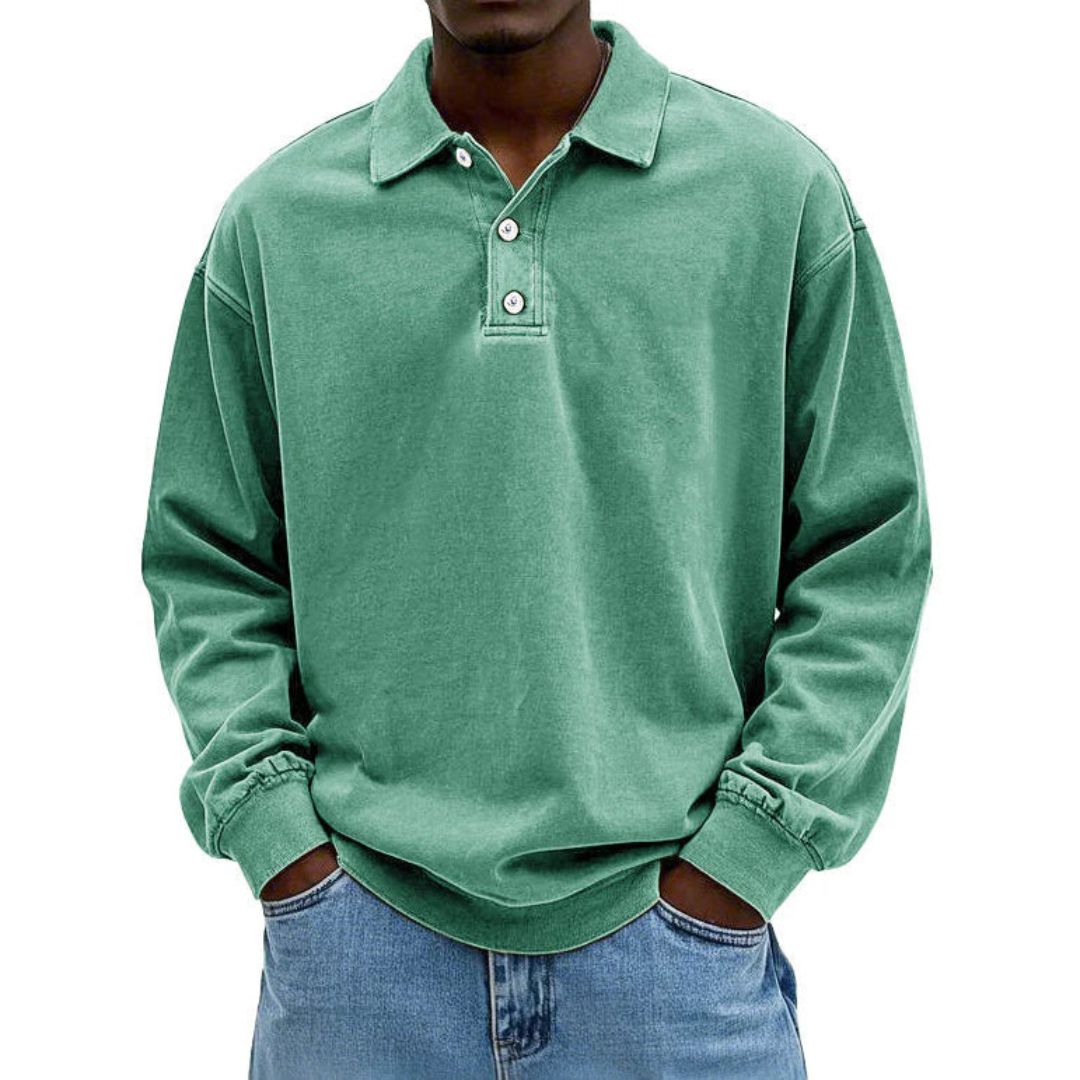 Lino | Heren Poloshirt met Lange Mouwen