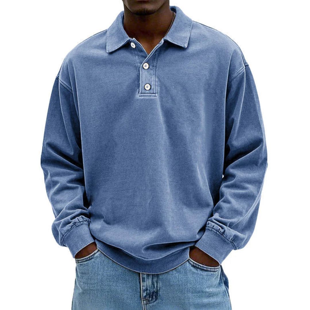 Lino | Heren Poloshirt met Lange Mouwen