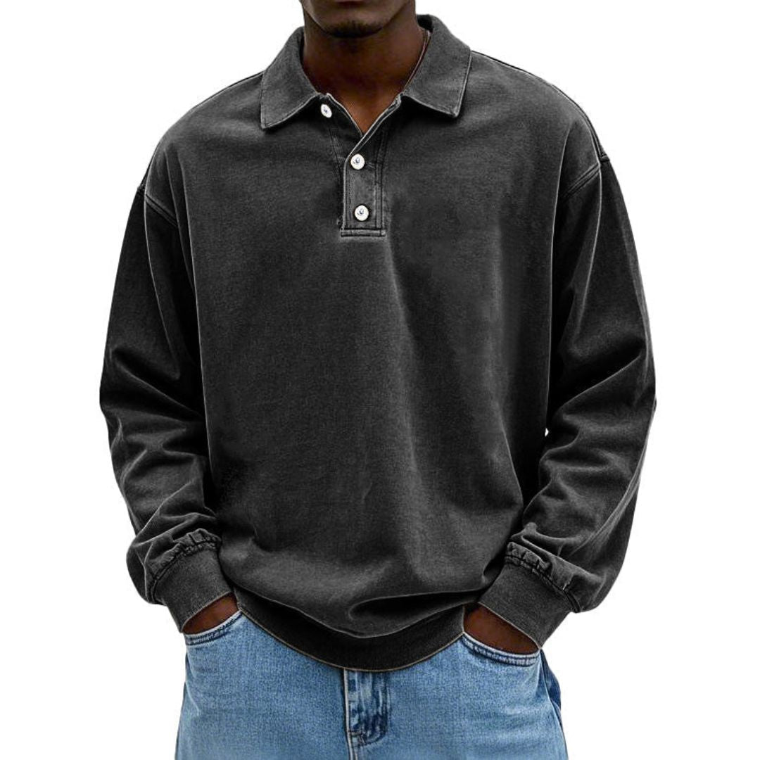 Lino | Heren Poloshirt met Lange Mouwen