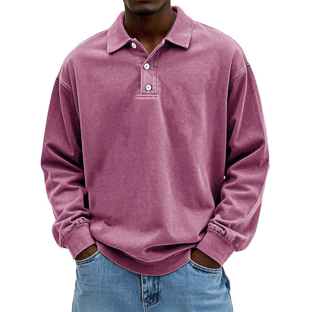 Lino | Heren Poloshirt met Lange Mouwen