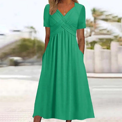 ANNE - ELEGANTE JURK MET BUIKBEDEKKING