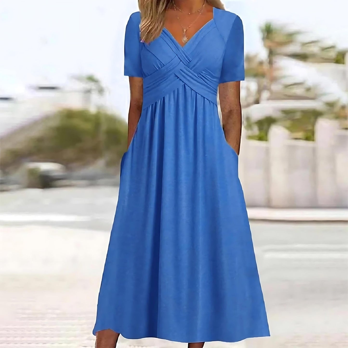 ANNE - ELEGANTE JURK MET BUIKBEDEKKING