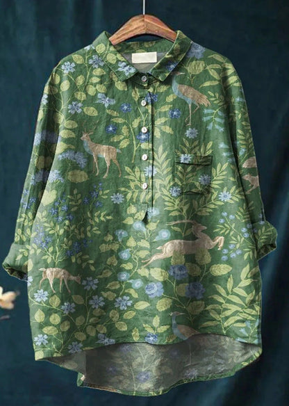 Eveline™ | Klassieke Blouse met Bloemenpatroon