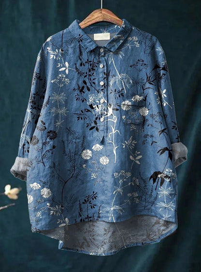Eveline™ | Klassieke Blouse met Bloemenpatroon