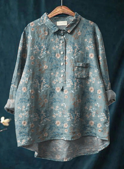 Eveline™ | Klassieke Blouse met Bloemenpatroon