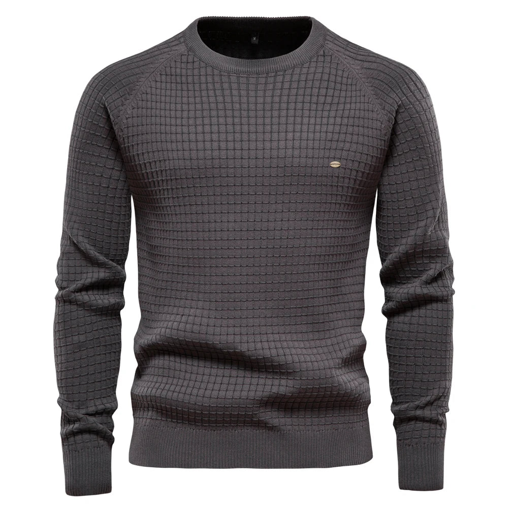 RAYMOND | Herentrui met ruitpatroon