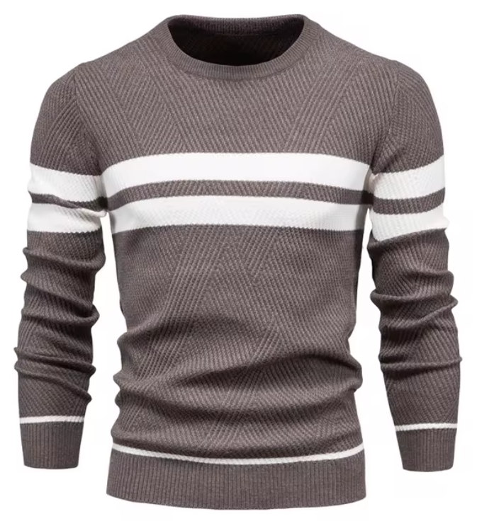GERT | Elegante herenpullover met visgraatpatroon