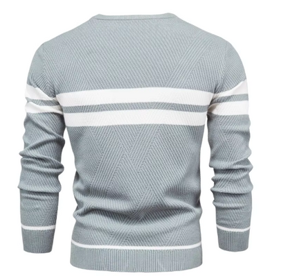 GERT | Elegante herenpullover met visgraatpatroon