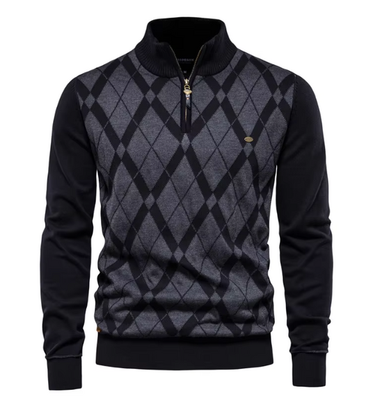 Joey | Heren Pullover met Halve Rits