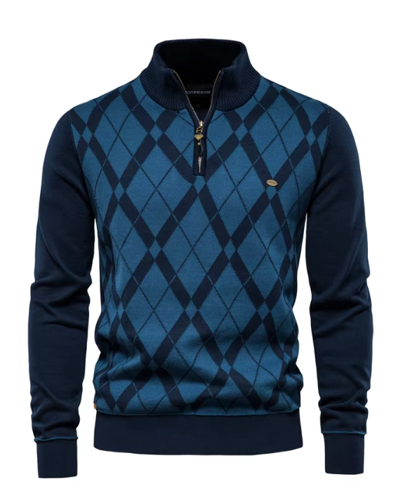 Joey | Heren Pullover met Halve Rits