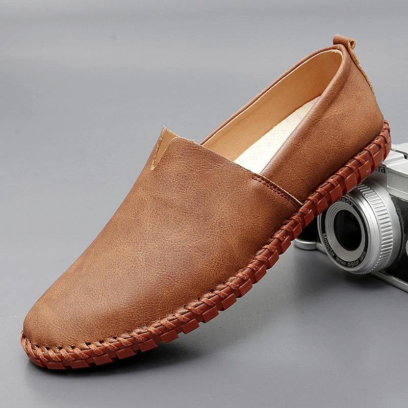 Theo | Santorini Leren Loafers