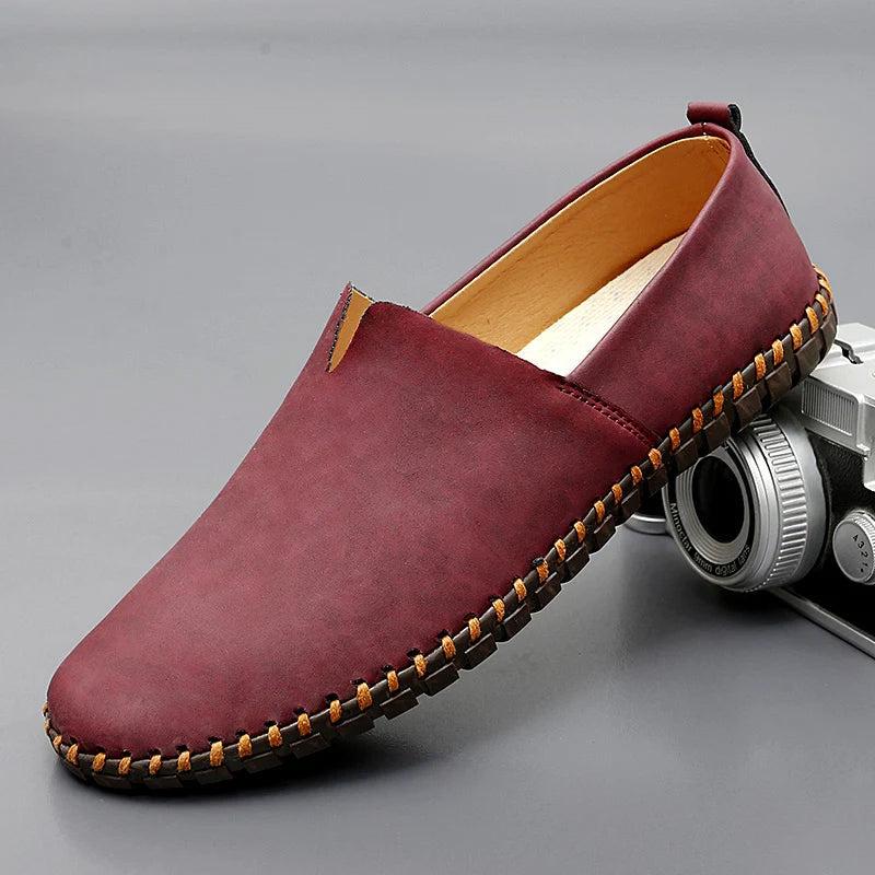 Theo | Santorini Leren Loafers
