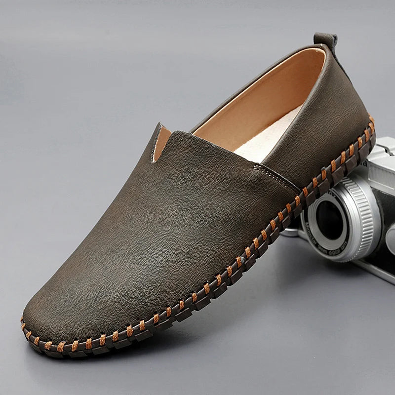 Theo | Santorini Leren Loafers