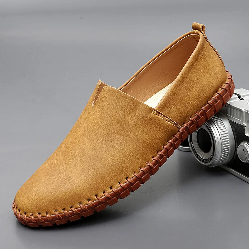 Theo | Santorini Leren Loafers