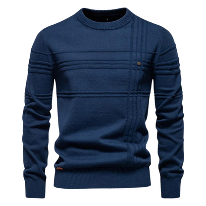 Henk | Elegante herenpullover met ruitdesign