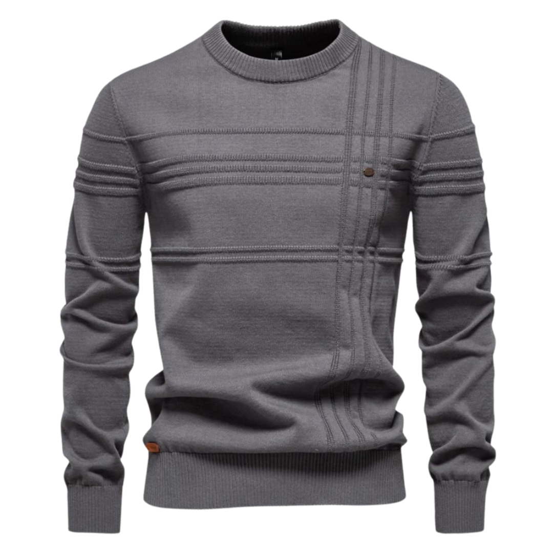 Henk | Elegante herenpullover met ruitdesign