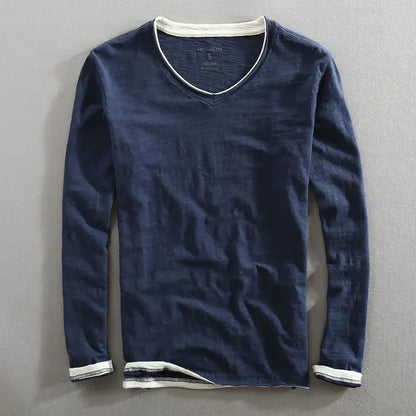 Jeroen™ | katoenen T-shirt met lange mouwen