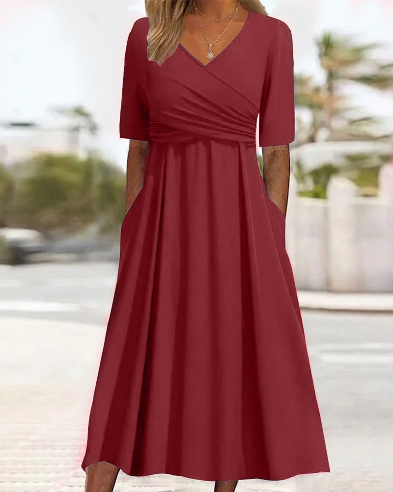 ANNE - ELEGANTE JURK MET BUIKBEDEKKING