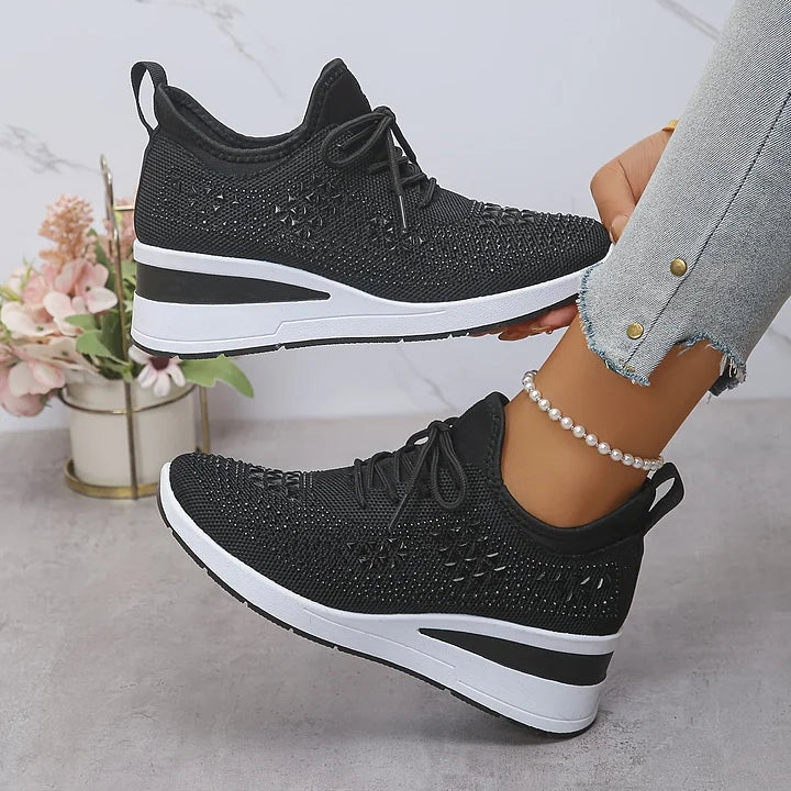 Vera – Orthopedische sneakers met sprankelende strass